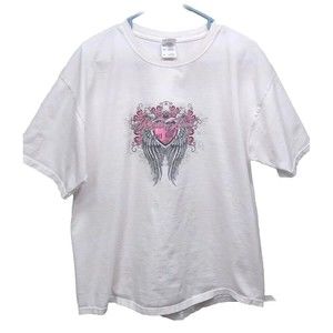 Myrtle Beach Bike Rally Motorcycle 2014 White Short Sleeve Ladies TShirt X-Large